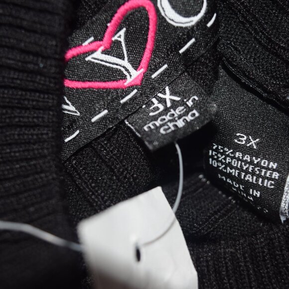 NWT NYC Sweater Dress, Gray/Black Stripes, Size 3X - Picture 8 of 8